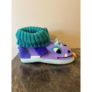 Garnet Hill Kid's Youth Haflinger Boiled Wool Slippers Dragon Size 13 NWT